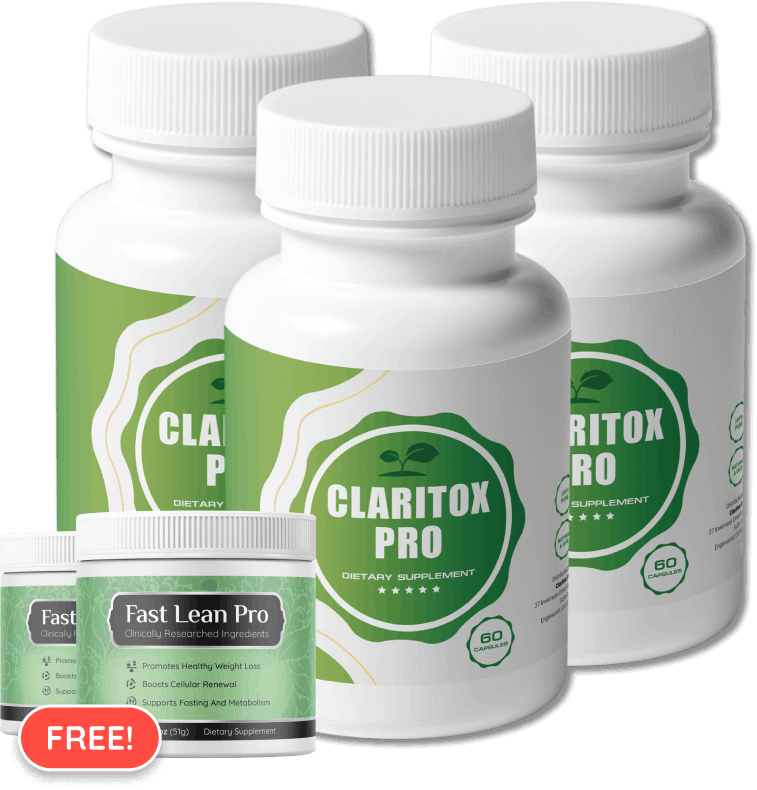 3 bottles of Claritox Pro supplement